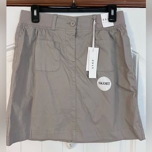 BNWT khaki skort sz S